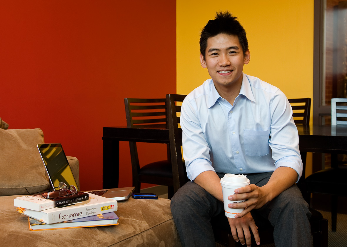 portrait of male College student 
