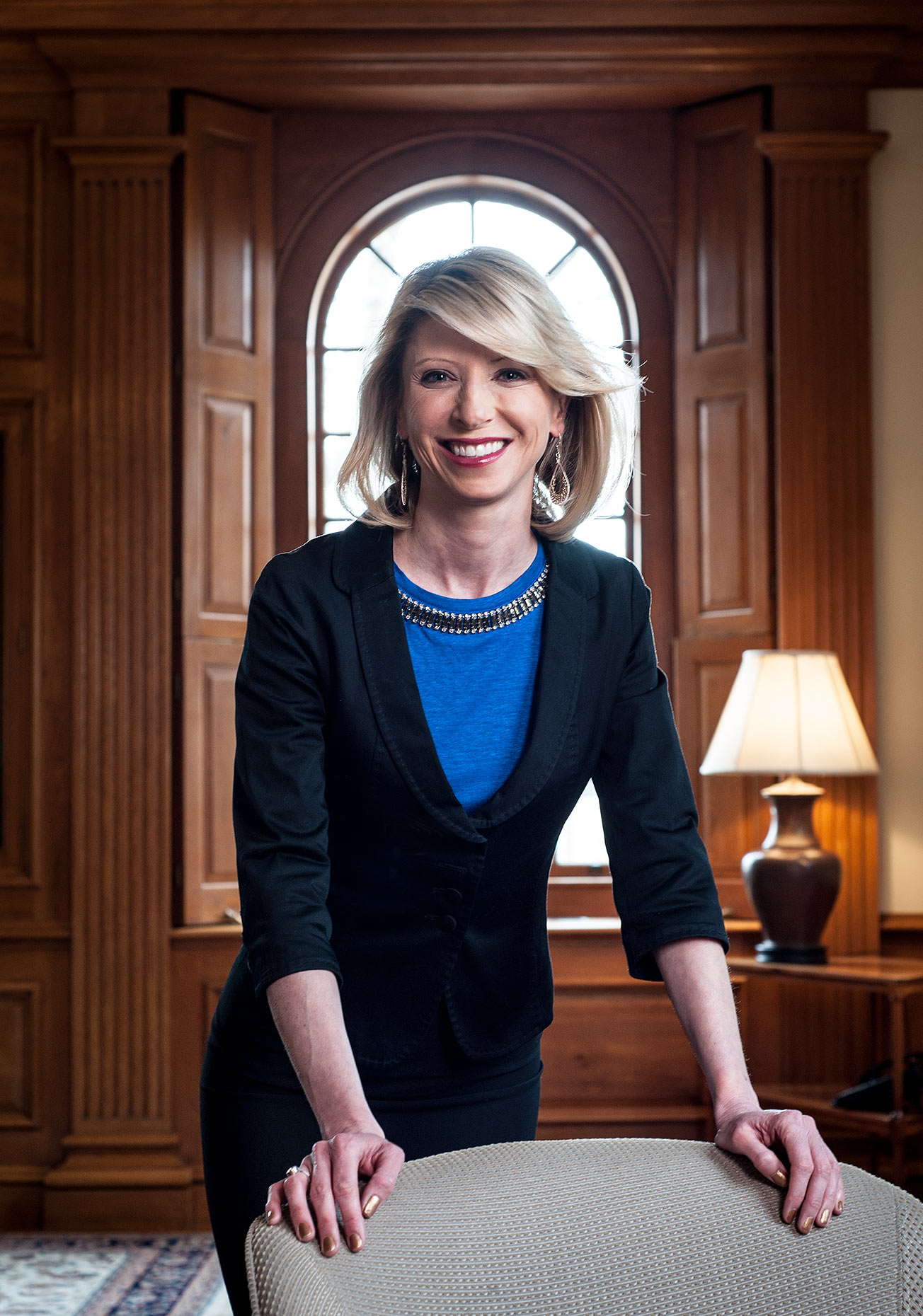 Portrait of Amy Cuddy at the Harvard Business School